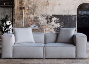 modulární pohovka seul od KA International ve dvousedadlovém provedení v šedé barvě