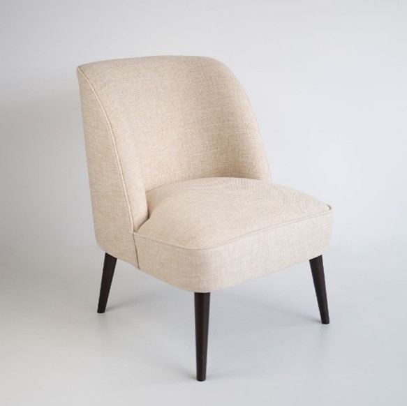 Křeslo elegantní v neutrálním odstínu